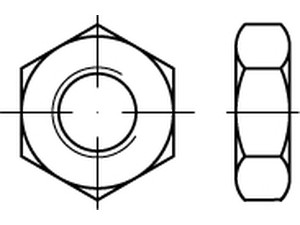ISO 8675 05 M 10 x 1,25 galv. verzinkt gal Zn S Produktbild img1 L