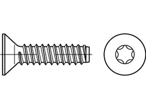 ISO 14586 Stahl 4,8 x 25 -F-T25 galv. verzinkt gal Zn S Produktbild img1 L