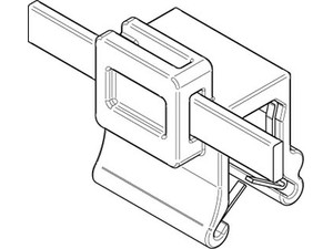 ART 82522 Befestigungsbinder m. Edgeclip PA66HS schwarz 4,6 x 150 S-A S Produktbild img1 L