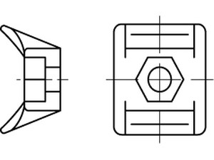 ART 82543 PA 6.6 B = max. 8 Befestig-Sockel, natur,SB NY3256 S Produktbild img1 L