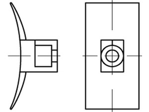 ART 82546 PA 6.6 B = max. 8 Befestig-Sockel, natur, SB LKC S Produktbild img1 L