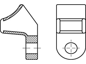 ART 82560 PA 6.6 B = max. 8 Befestigungsöse, natur, SB CL8 S Produktbild img1 L