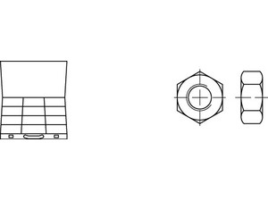 ART 82934 DIN 934 8 Sortiment Muttern gal Zn RG M 3 - M 24 S Produktbild img1 L