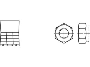 ART 82985 DIN 985 Sortiment gal Zn, Sicherungsmuttern S Produktbild img1 L