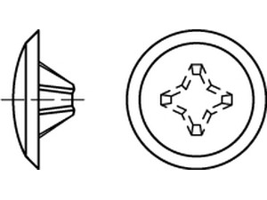 ART 88004 Kappen 2 x 12/3,5-5 für Kreuzschlitz H, d. braun S Produktbild img1 L