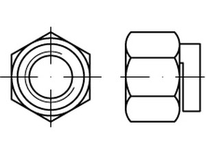 ART 88105 Thermag-Muttern St. M 8 SW 13 galv. verkupfert gal Cu S Produktbild img1 L