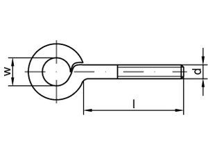 ART 88136 Gewindeösen Typ 48 A 2 M 6 x 50 A 2 S Produktbild img1 L