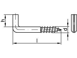 ART 88139 Schlitzschraubhaken Art. 7 St. 5,2 x 60 galv. verzinkt gal Zn S Produktbild img1 L