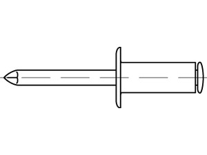 ART 88401 Blindniete St. verz. FLAKO A 3,2 x 8 S Produktbild img1 L