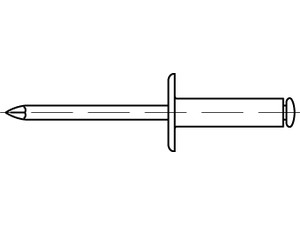 ART 88409 Blindniete Alu/St. verz. FLAKO K 11 5 x 8 S Produktbild img1 L