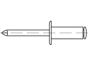 ART 88410 Blindniete Alu/Alu Dorn FLAKO 3,2 x 7,6 S Produktbild img1 L