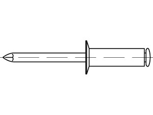 ART 88412 Blindniete Alu/St. verz. SEKO B 5 x 8 S Produktbild img1 L