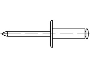 ART 88416 Blindniete Alu/A 2 FLAKO K 11 A 5 x 12 S Produktbild img1 L