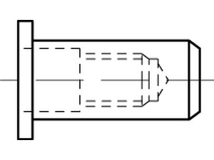 ART 88480 Blindnietmu. geschlossen Alu Flako M 8 / 0,3 - 3,0 S Produktbild img1 L