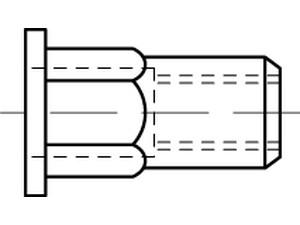 ART 88483 Blindniet-Mu. A 2 m. 6-kt Flako M 8 / 0,5 - 3,0 S Produktbild img1 L