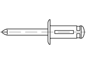 ART 88488 TRI-FOLD Preßlaschen-Blindn. Alu 4,8 x 22,2 S Produktbild img1 L