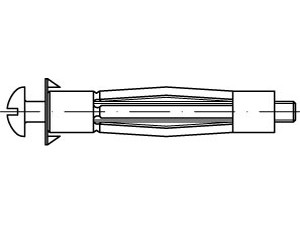 ART 88512 FISCHER-Hohlraum-Metalldübel HM 6 x 65 S galv. verzinkt S Produktbild img1 L