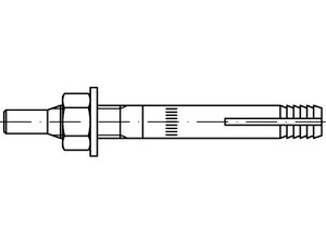 ART 88531 FISCHER-Mauerschrauben MR 8 St. gal Zn, m. Mutter u. Scheibe S Produktbild img1 L