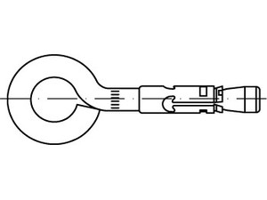 ART 88548 FISCHER-Nagelanker m. Öse St. verz. FNA II 6 x 25 OE S Produktbild img1 L