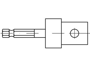 ART 88776 UPAT Adapter SK SW 8 1/2 für Ankerstangen M 8 - M 22 S Produktbild img1 L