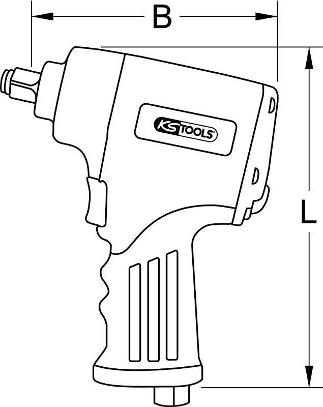 1/2" miniMONSTER Xtremelight Hochleistungs-Druckluft-Schlagschrauber 1.390 Nm Produktbild img6 L