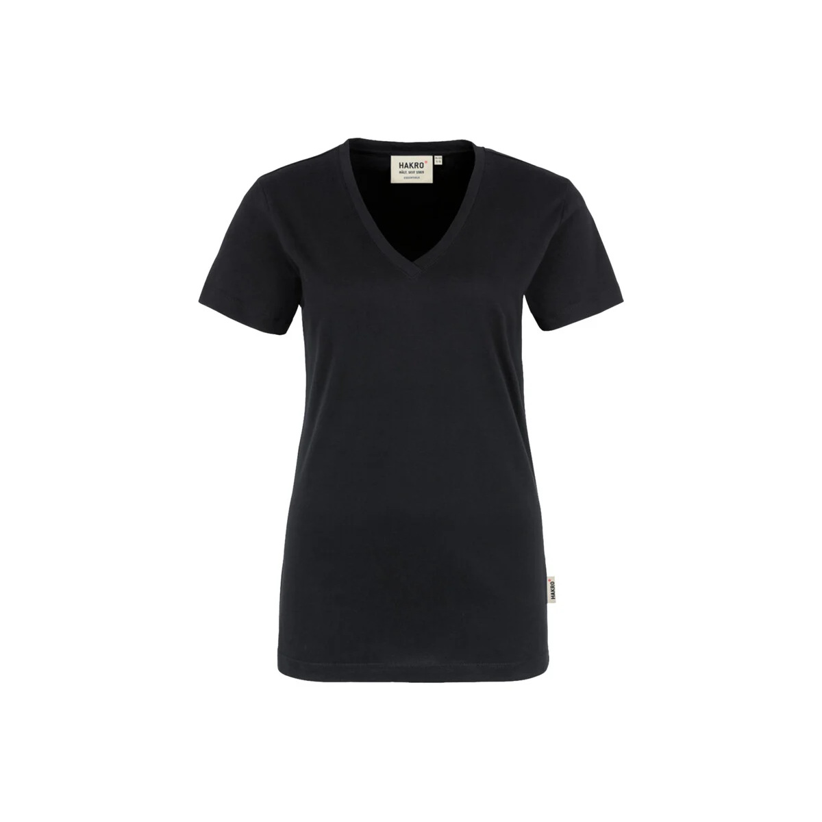 Classic Damen V-T-Shirt, schwarz Produktbild img1 L