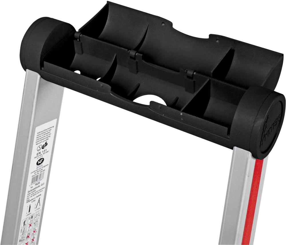 Stufenstehleiter, mit Plattform, eloxiert Produktbild img4 L