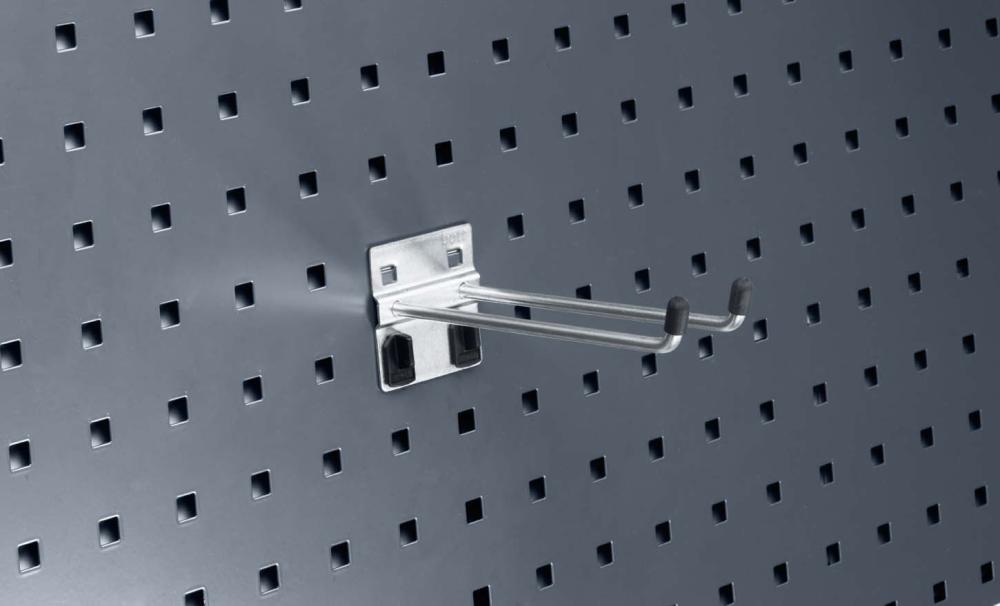Doppelhaken für perfo Loch- und Schlitzplattensysteme Produktbild img2 L