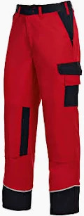 BP® Work & Wash Color Bundhose 1609 559 81, rot-schwarz Produktbild img1 L