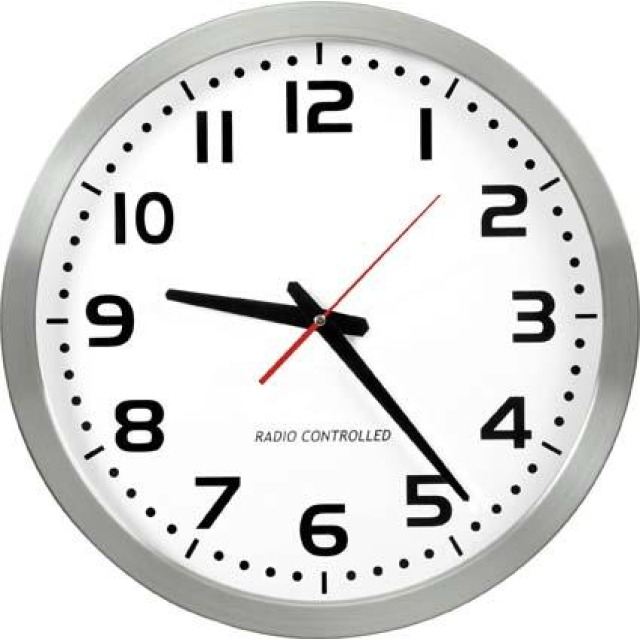 Edelstahl-Wanduhr Produktbild img1 L