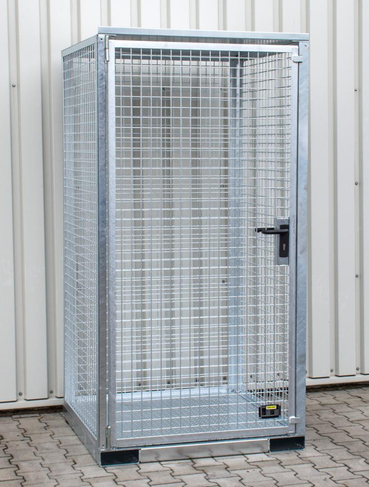Gasflaschen-Container mit Tränenblechboden Produktbild img1 L