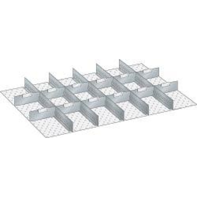 Trennwände (54x36), 5 Schlitzwände, 12 Trennbleche (Schubladen-Einteilungsmaterial), Lista Produktbild img1 L