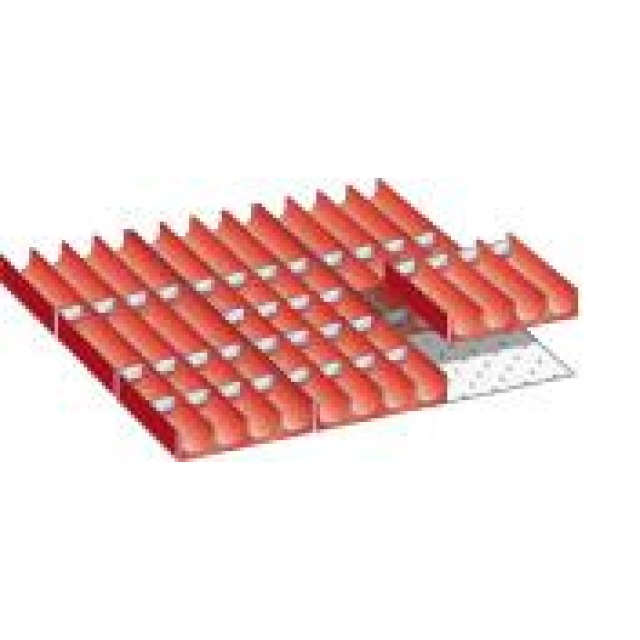 Muldeneinsatz-Set für FH 50 mm 27x27 E 4-tlg,9 Mulden,40 Wände D 33 mm LISTA Produktbild img1 L