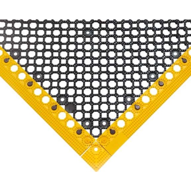 Arbeitsplatzbodenbelag Yoga Grip Ultra schwarz, Ecken und Leisten Produktbild img1 L