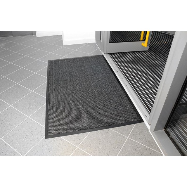 Schmutzfangmatte Vyna-Plush, schwarz/grau Produktbild img1 L
