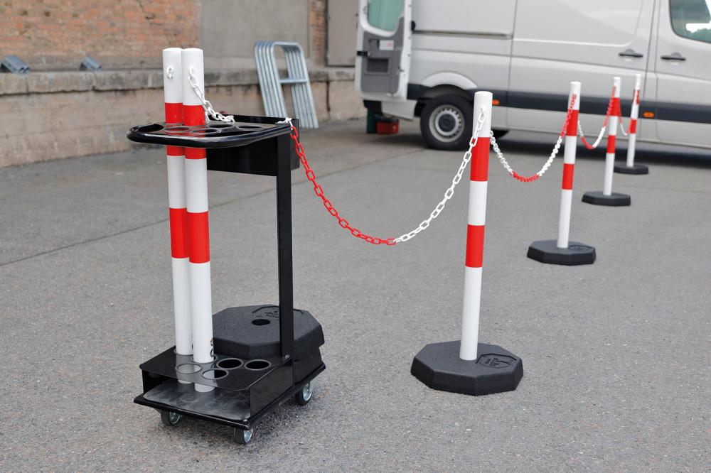 Sperrpfosten-Set, mit Transportwagen Produktbild img2 L