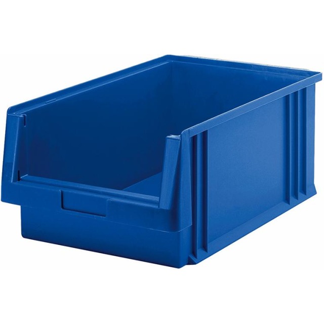 Kunststoff-Sichtlagerkasten, Serie PLK, blau Produktbild img1 L