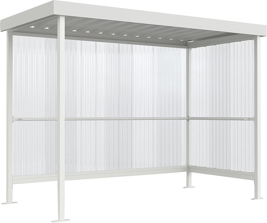 Raucherunterstand Jena Maxi B2960xT1580xH2360mm verzinkt Produktbild img1 L