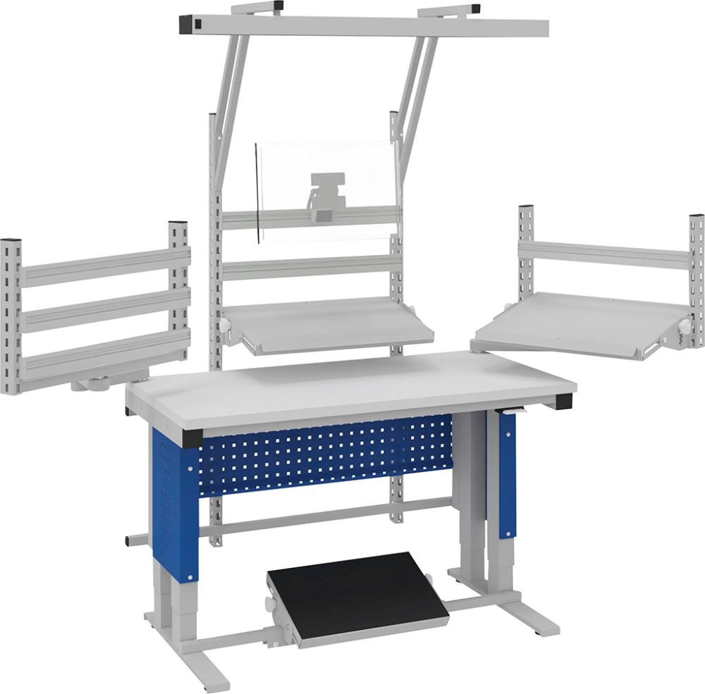 Systemtisch Multi4motion B1280xT700/765xH730-1330 ESD-Arbeitsplatz Tischplatte ESD Produktbild img1 L