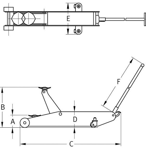 Rangierheber Hochheber Hubkraft 1,4 t Produktbild img2 L