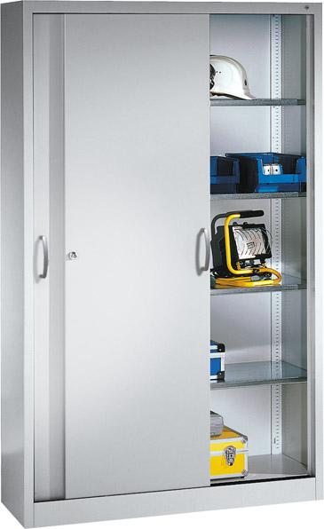 Stahl-Schiebetürenschrank, Höhe 1950 mm Produktbild img1 L