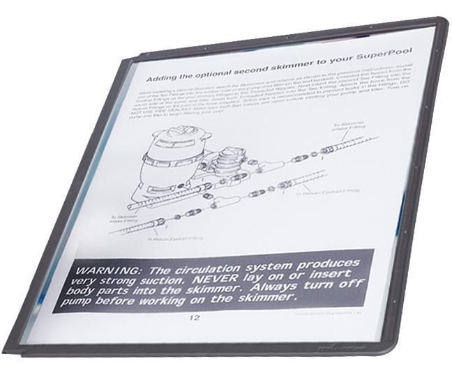 Sichttafeln graphit, Pckg. a 5 Stück VARIO Produktbild img1 L