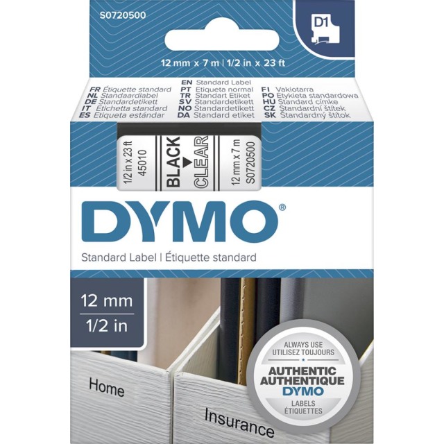 DYMO® D1-Schriftband 12 mm Produktbild img1 L