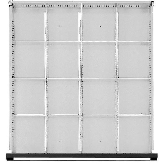 Schubladeneinteilungssatzfür FH 60mm 1/4 Teilung f.Schublade B500xT540 mm Produktbild img1 L