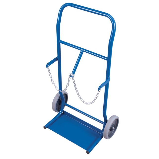 Stahlflaschenkarre 50 kg 2x10 l Gummiräder VarioFit Produktbild img1 L