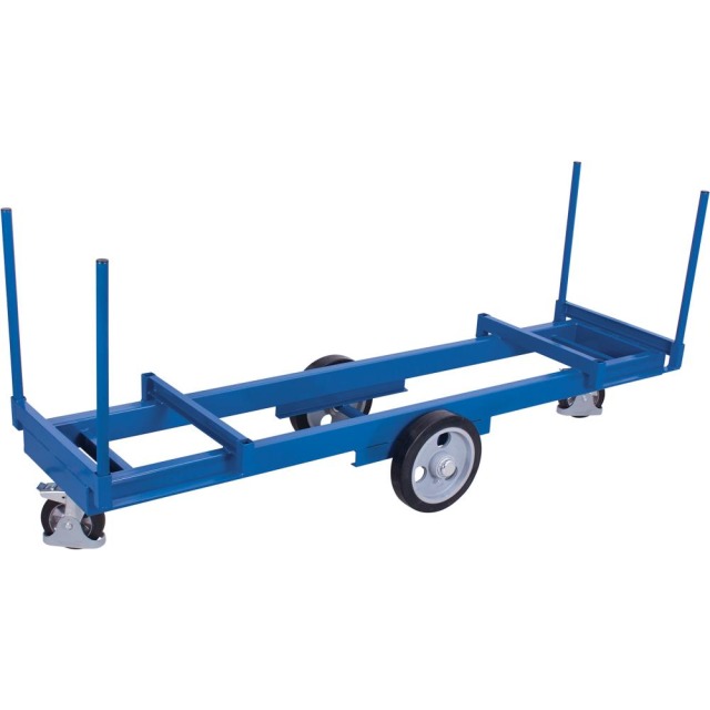 Langmaterial-Wagen 2000kg2500x720 mm Gummiräder VarioFit Produktbild img1 L