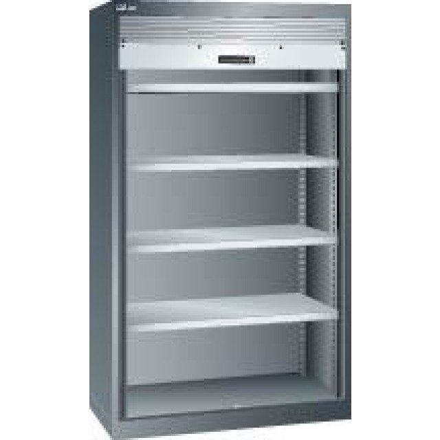 Schwerlastschrank mit Rollladen und 4 Verstellböden Produktbild img1 L