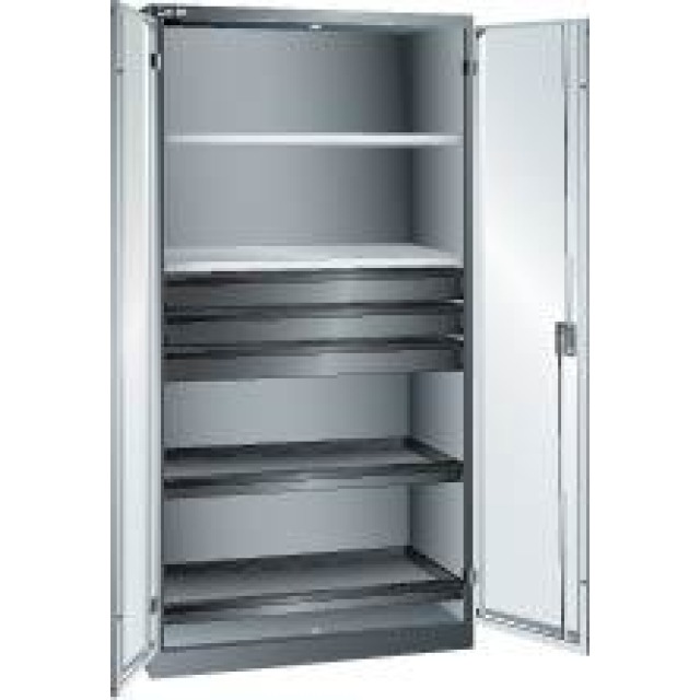 Flügeltürschrank mit 2 Verstellböden, 3 Schubladen, 2 Auszugböden Produktbild img1 L