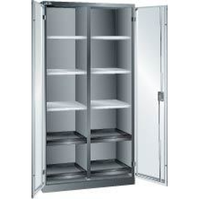 Flügeltürschrank mit 6 Verstellböden, 4 Auszugsböden, 1 Trennwand Produktbild img1 L