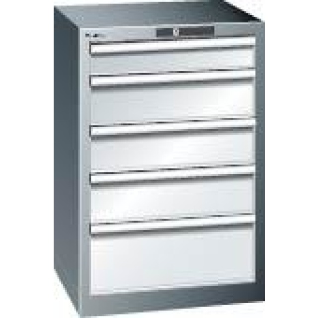 Schubladenschrank mit 5 Schubladen, stationär (Tiefe 572 mm) Produktbild img1 L